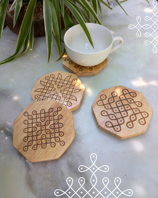 Octagon Coasters Set Of 4