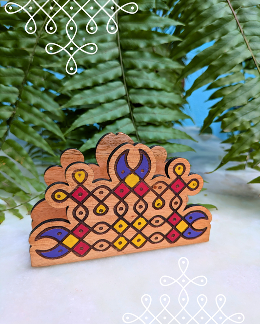 Kolam Tissue Holder Colored