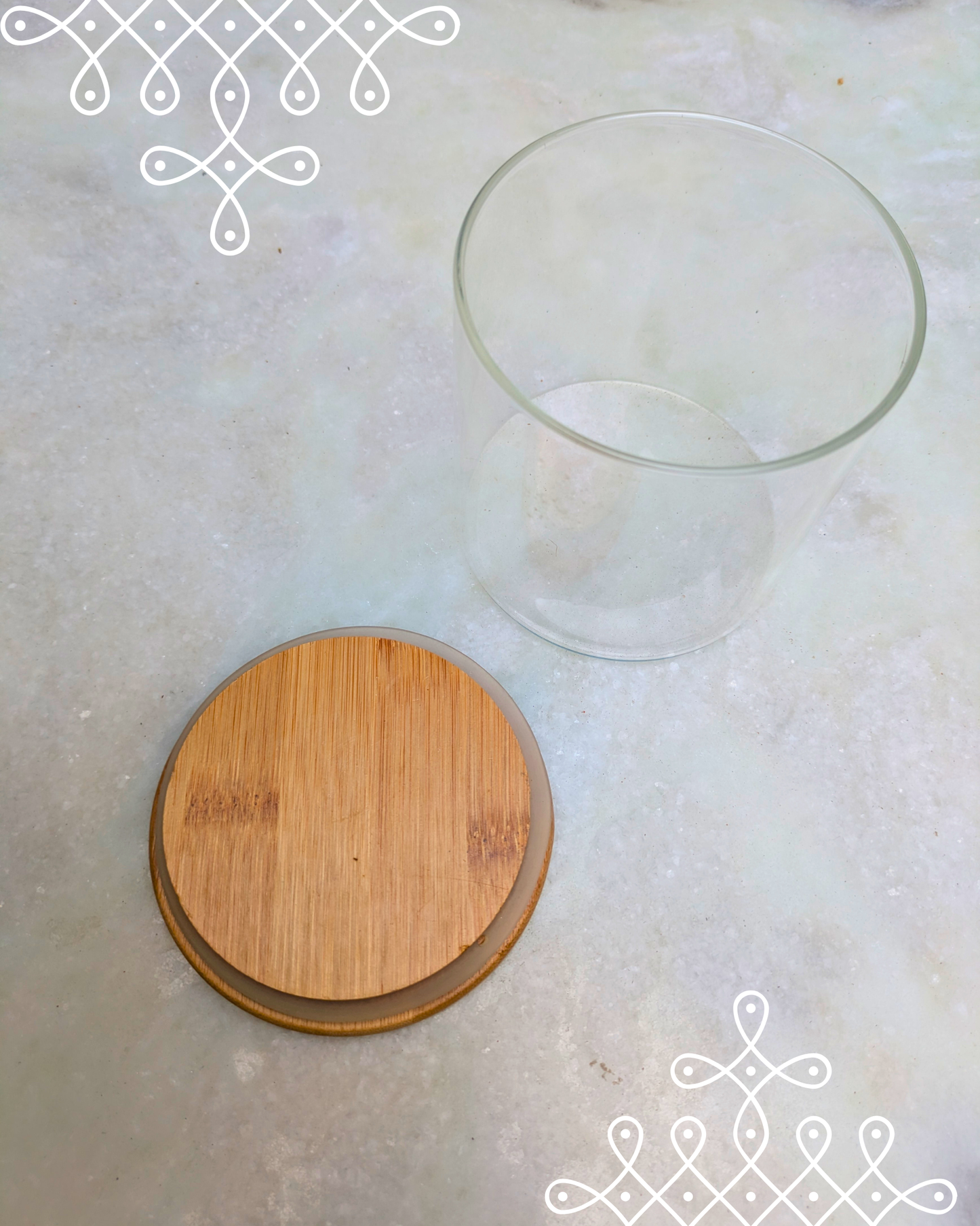 Bottle With Kolam Lid