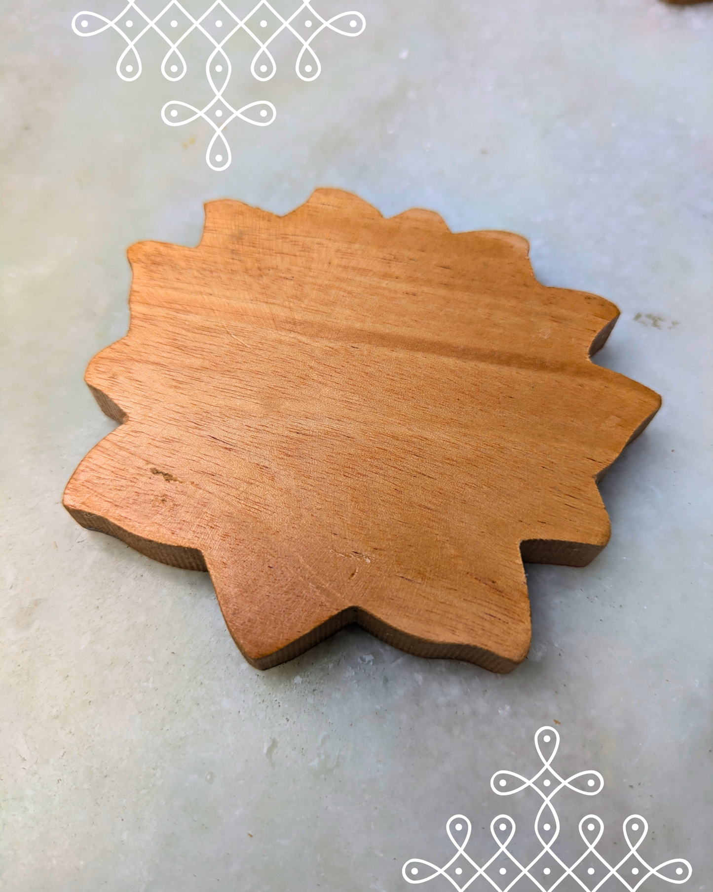 Lotus Coasters Colored Set Of 4