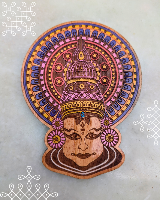 Kolam Fridge Magnets (Kathakali)