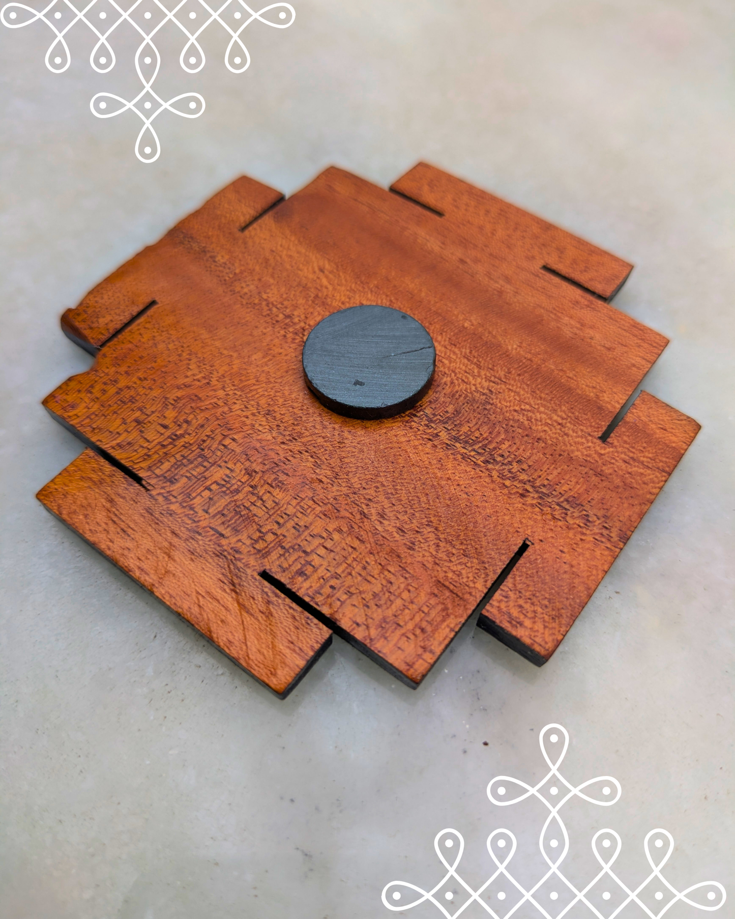 Kolam Fridge Magnets (Sri Chakra)