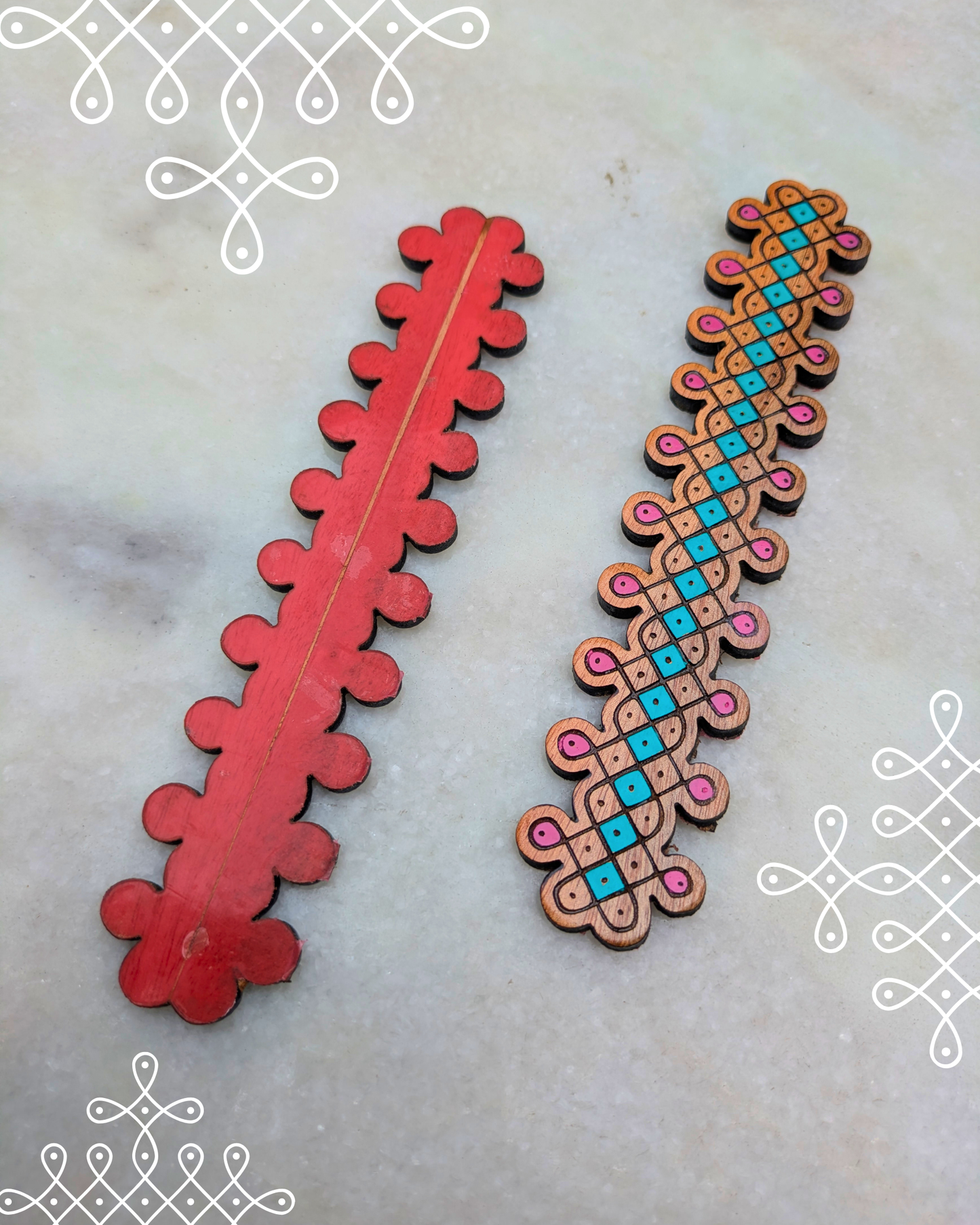 Kolam Borders Sticker Set Of 2