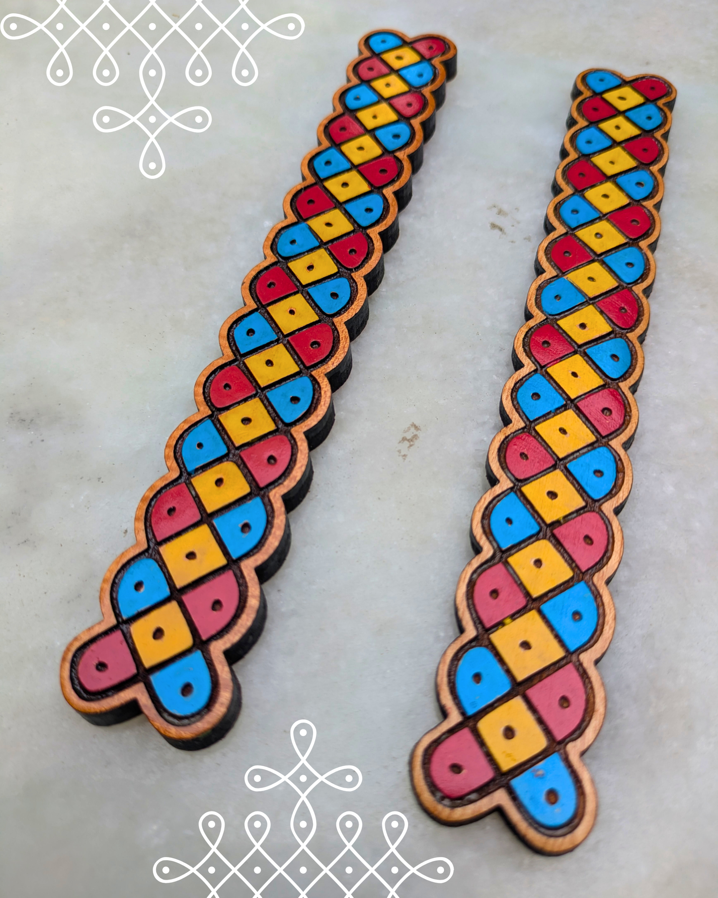Kolam Borders Sticker Set Of 2