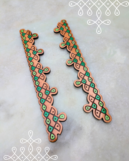 Kolam border stickers [set of 2]