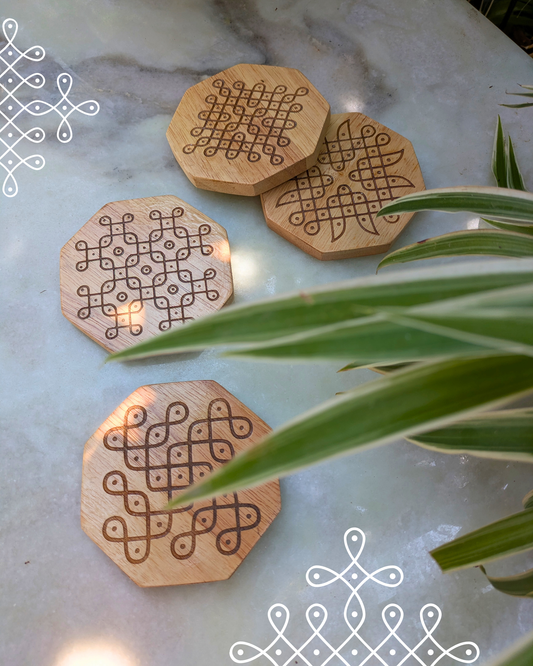 Octagon Coasters Set Of 4