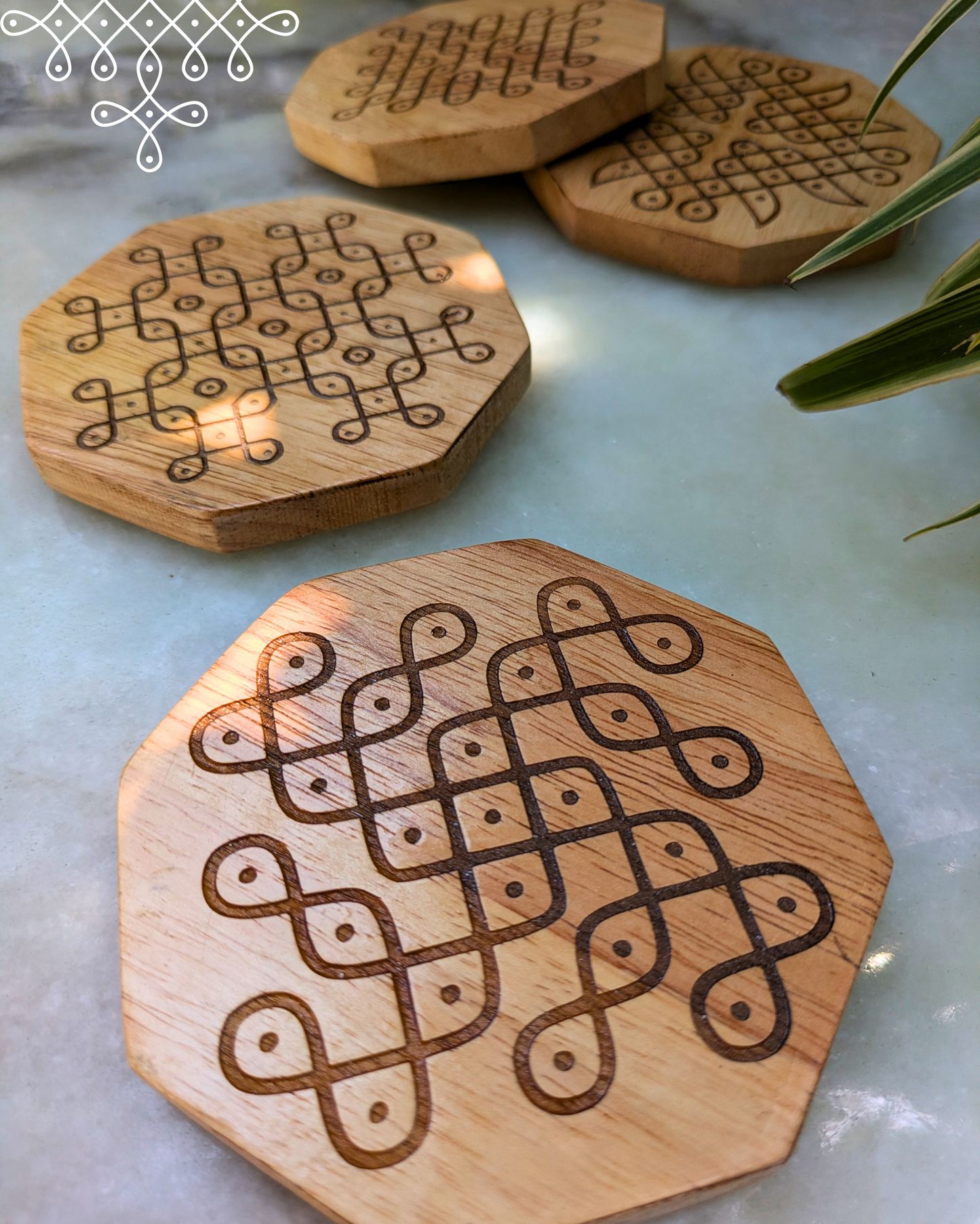 Octagon Coasters Set Of 4