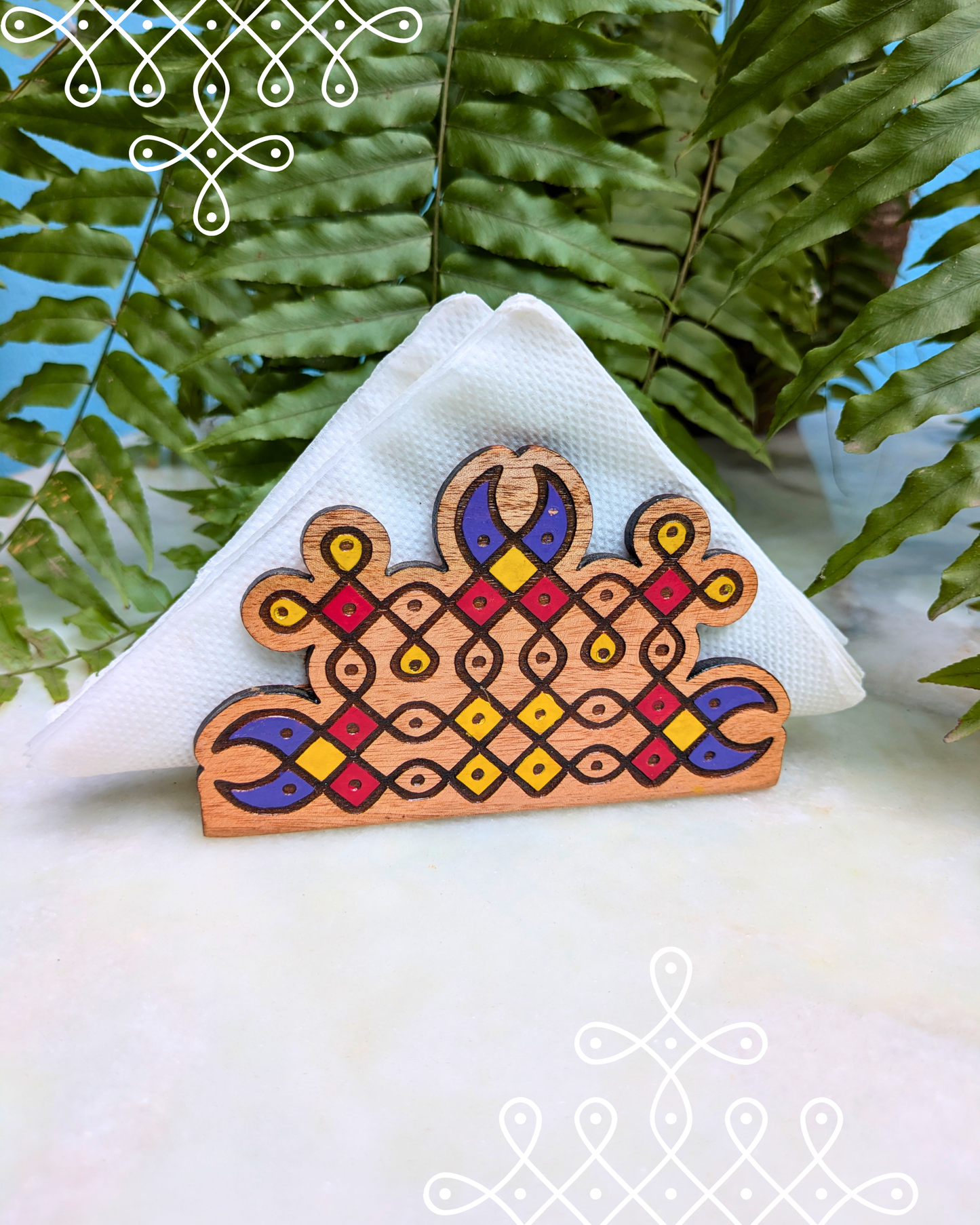 Kolam tissue holder [coloured]