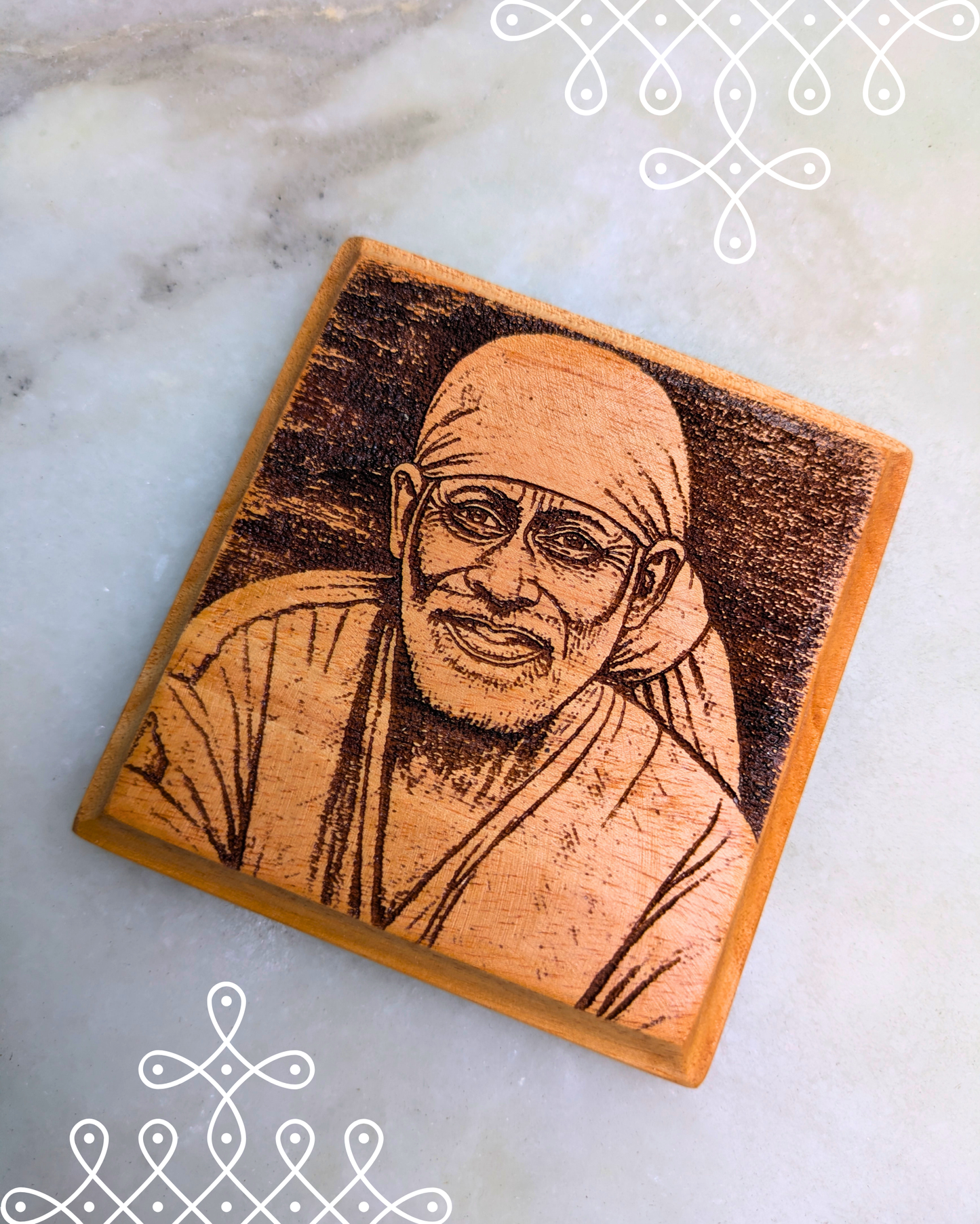 Kolam Fridge Magnets (2D Sai Baba)