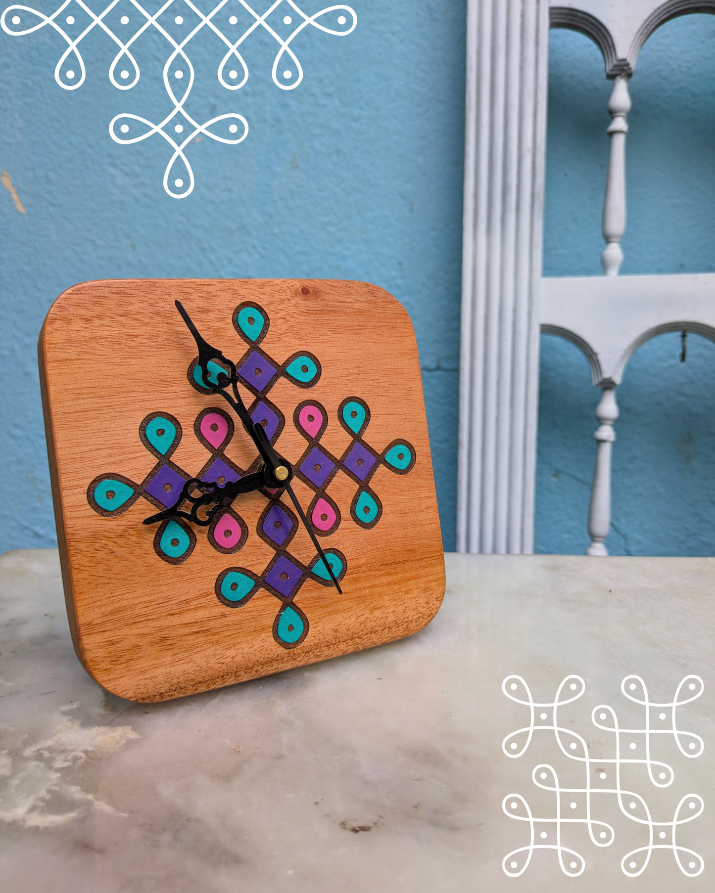 Kolam clock [colored]