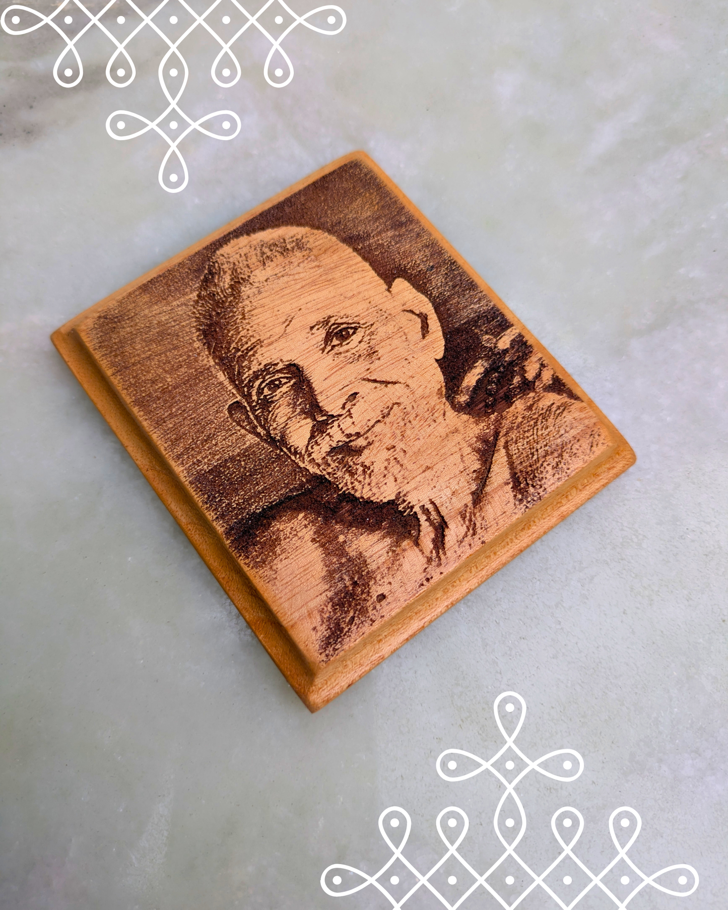 Kolam Fridge Magnets (Ramana Maharshi)