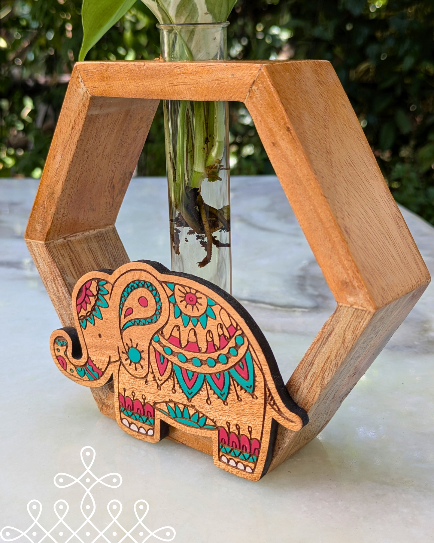 Hexagon Planter - Elephant