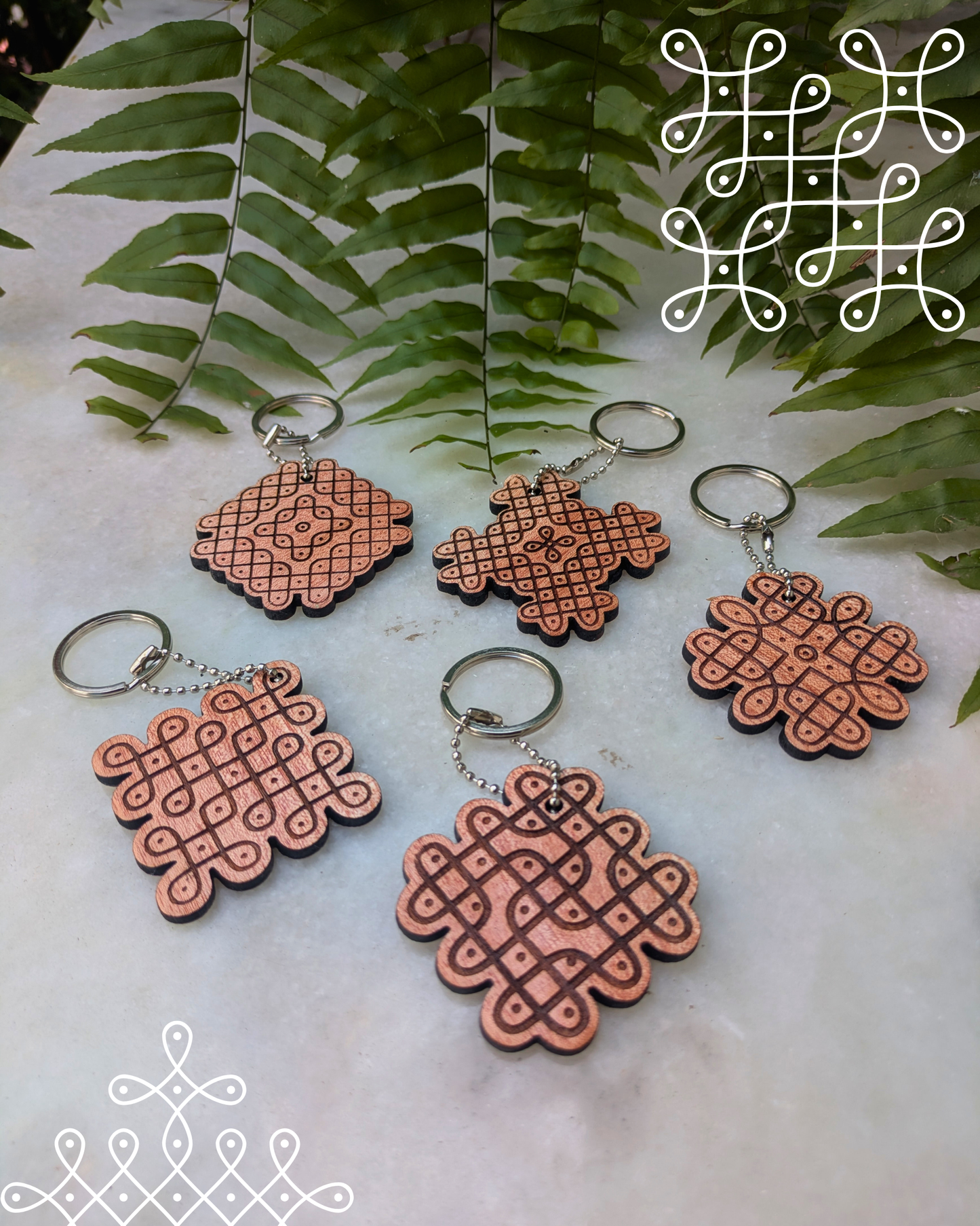 Kolam Keychains