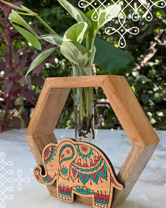 Hexagon Planter - Elephant