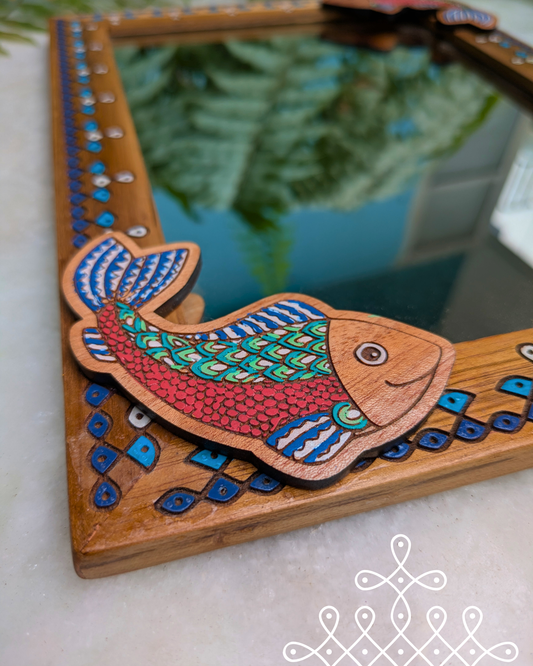 Kolam mirror [Fish] WD-MIRF