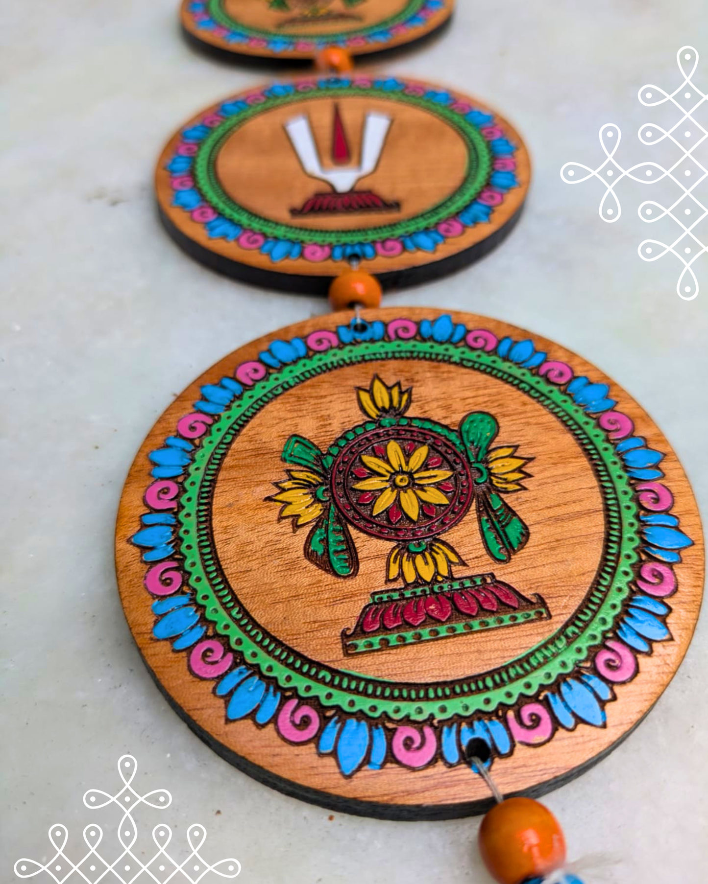 Kolam Namam set V type [coloured] PJ-NAMVC