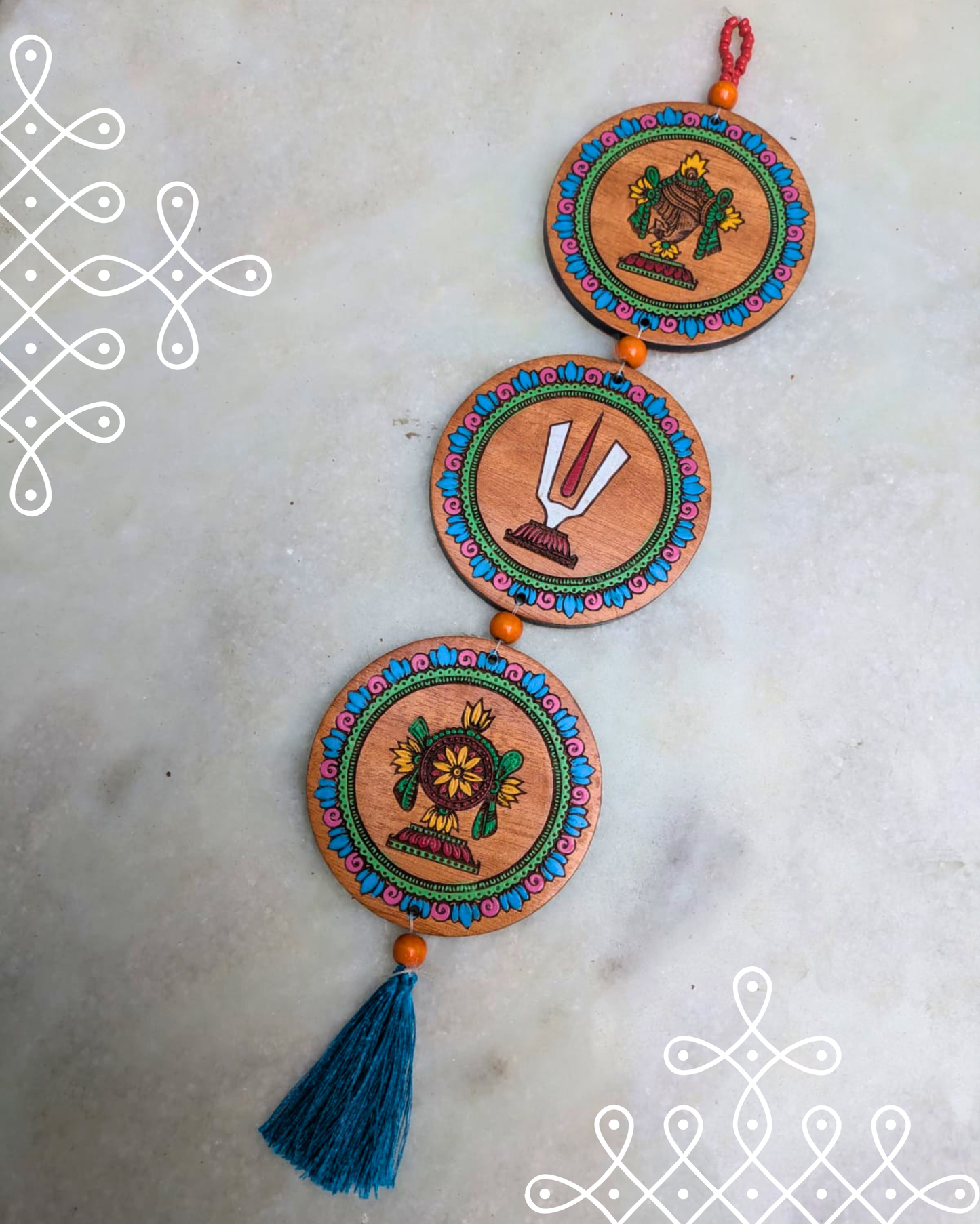 Kolam Namam set V type [coloured] PJ-NAMVC
