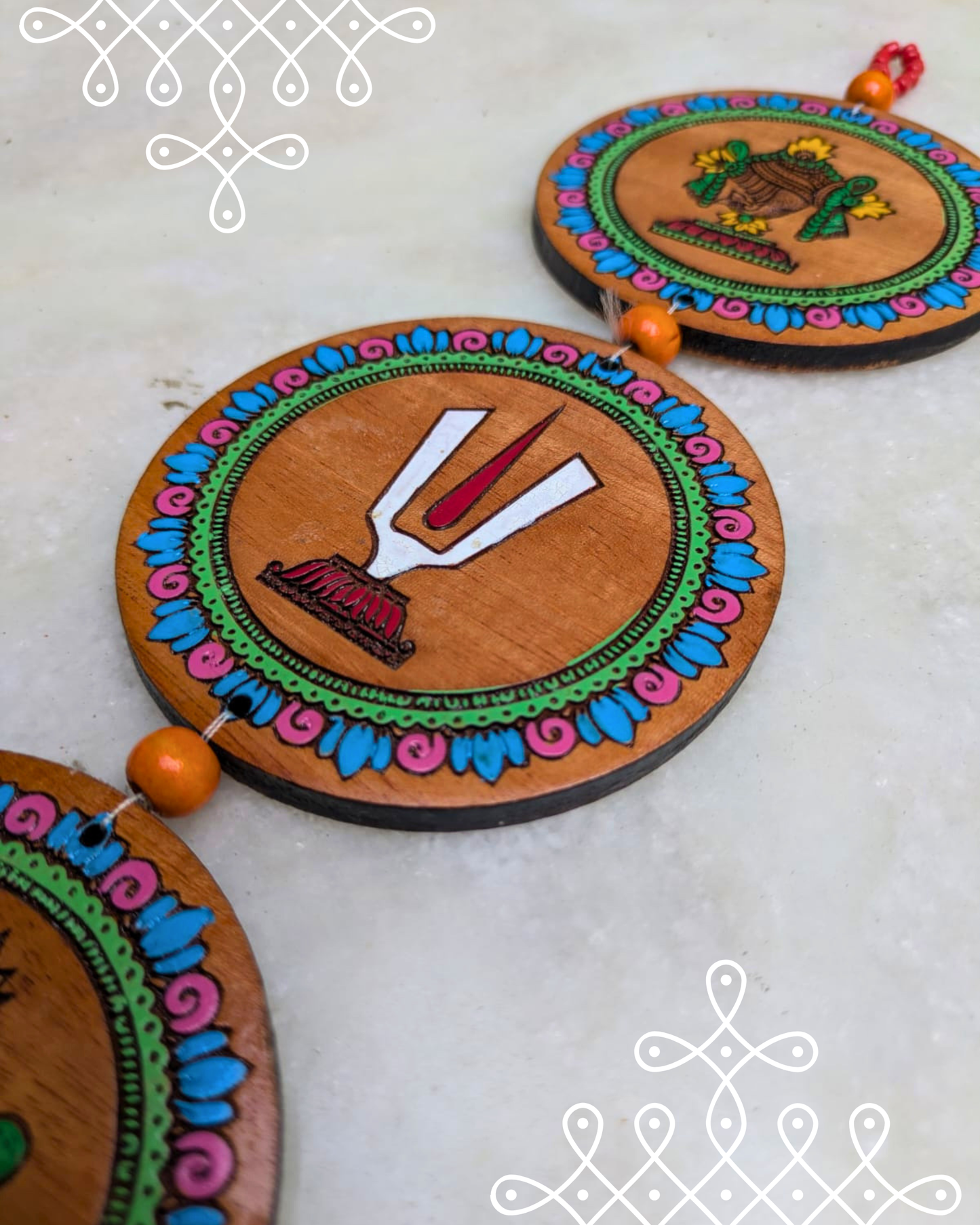 Kolam Namam set V type [coloured] PJ-NAMVC