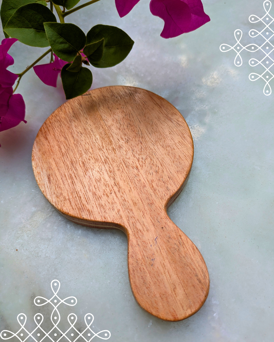 Kolam kutty mirror with handle UT-KMH