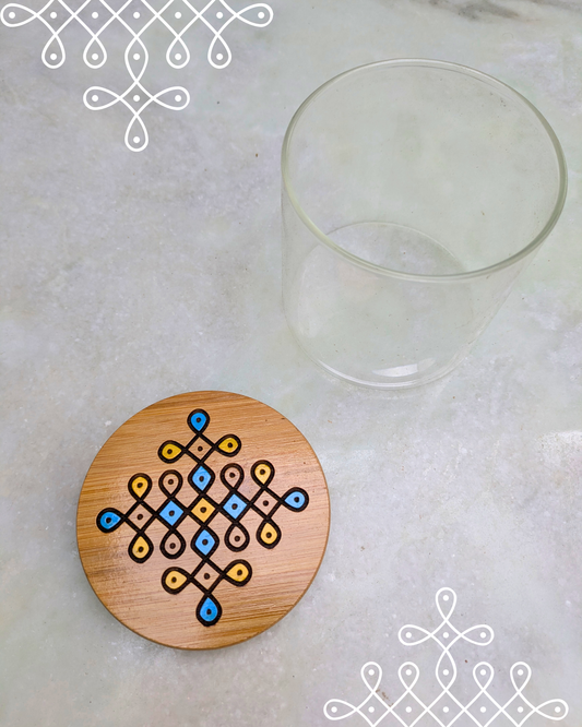 Bottle With Kolam Lid