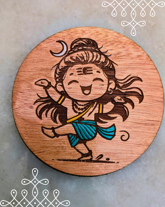 Kolam Fridge Magnets (Dancing Lord Shiva)